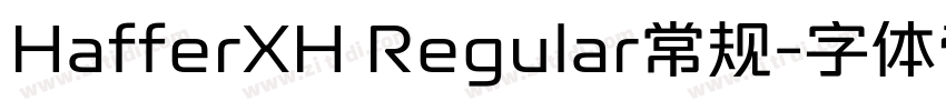 HafferXH Regular常规字体转换